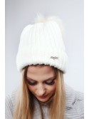 Cream winter hat C1 - Online store - Boutique